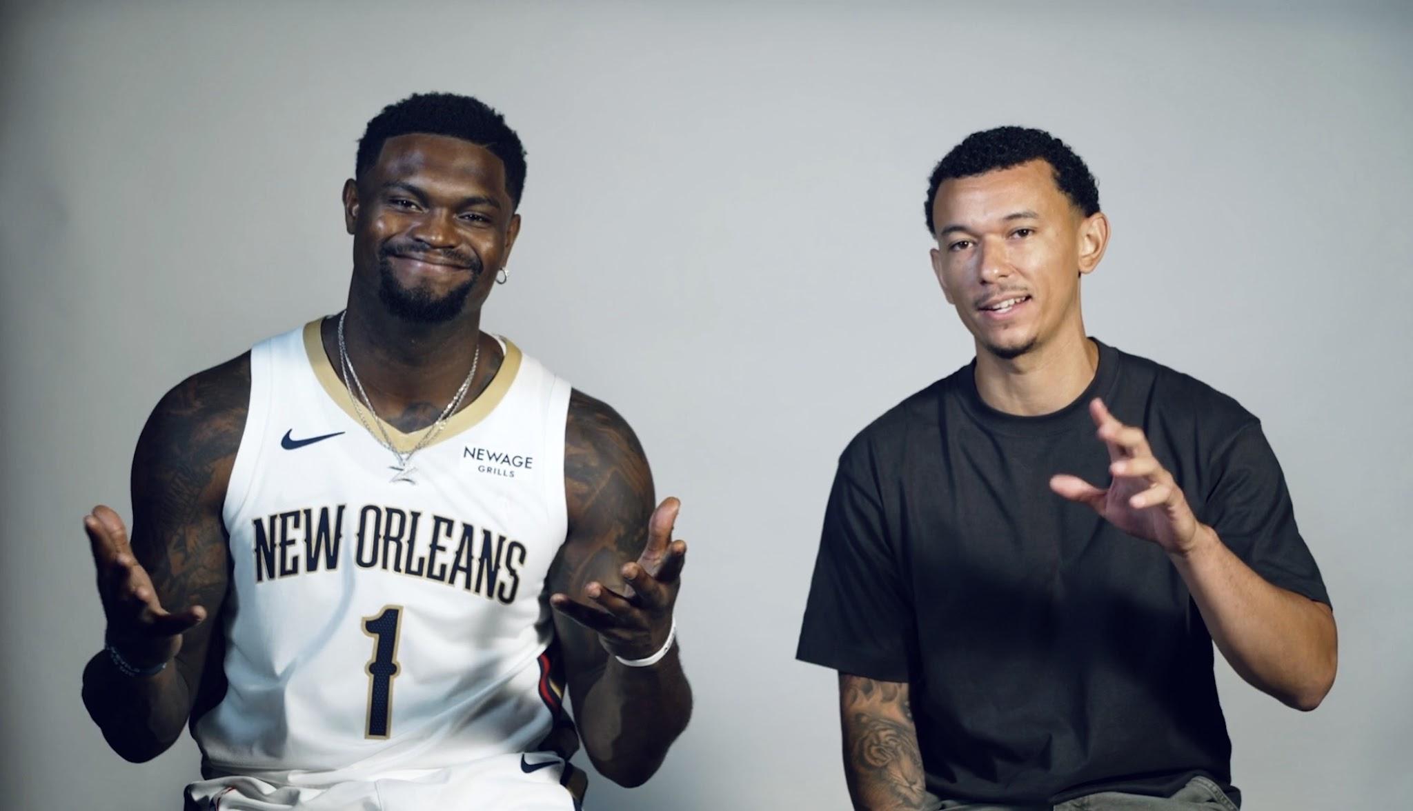 Zay Brooks with Zion Williamson